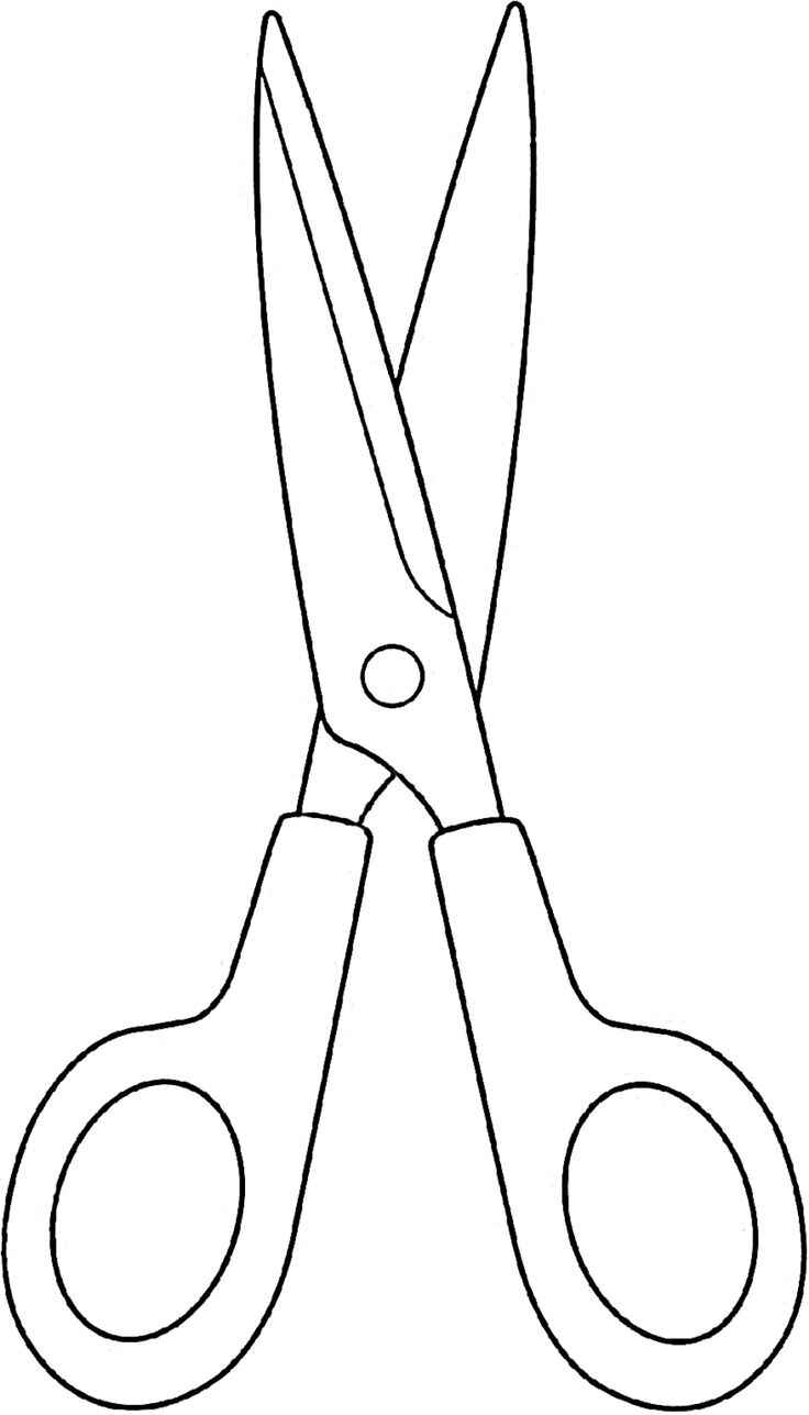 Desenho de Tesoura Desenho Colorir Imprimir 08