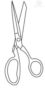 Desenho de Tesoura Desenho Colorir Imprimir 09