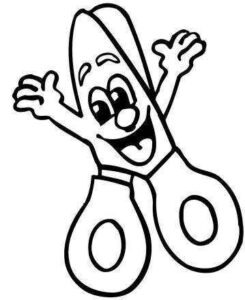 Desenho de Tesoura Desenho Colorir Imprimir 19