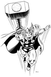 Desenho de Thor Desenho Colorir Imprimir 20