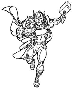 Desenho de Thor Desenho Colorir Imprimir 40