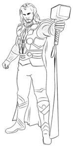 Desenho de Thor Desenho Colorir Imprimir 42