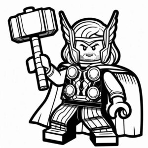 Desenho de Thor Desenho Colorir Imprimir 48