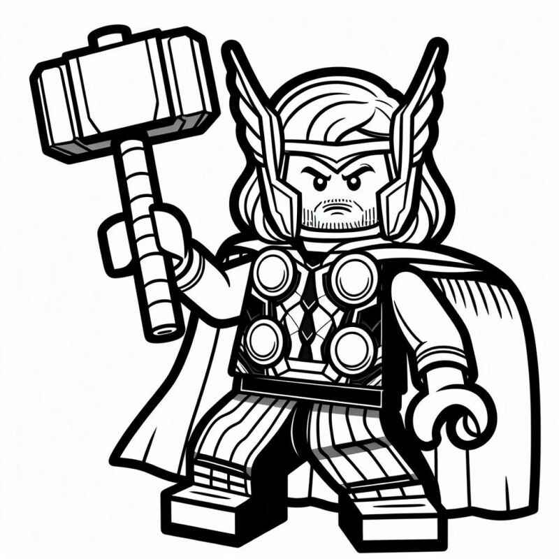 Desenho de Thor Desenho Colorir Imprimir 48