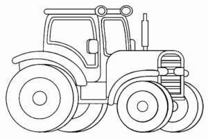 Desenho de Trator Desenho Colorir Imprimir 02