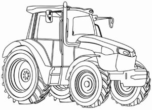 Desenho de Trator Desenho Colorir Imprimir 07