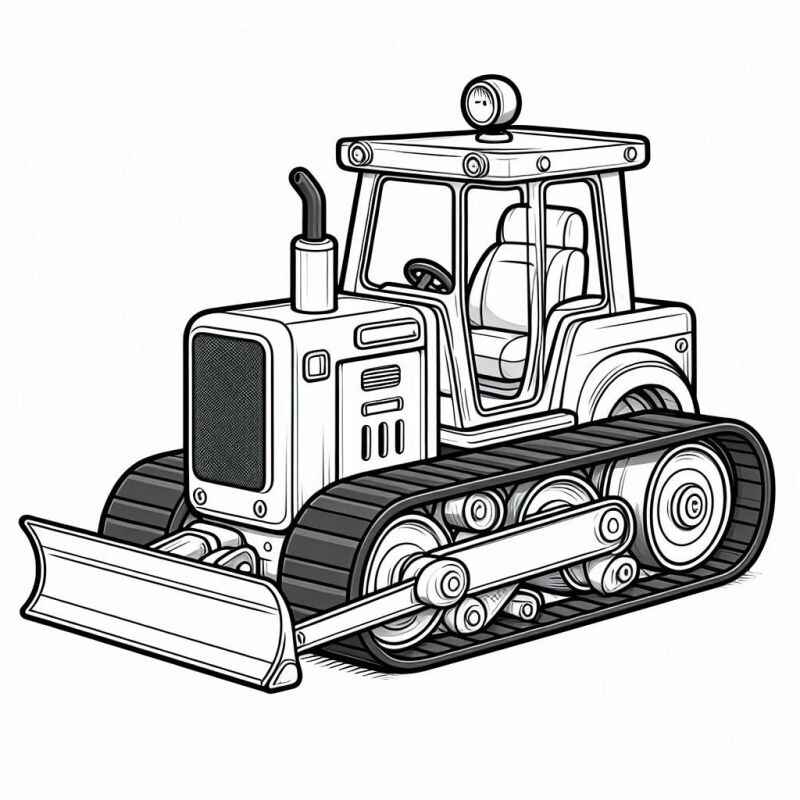 Desenho de Trator Desenho Colorir Imprimir 15