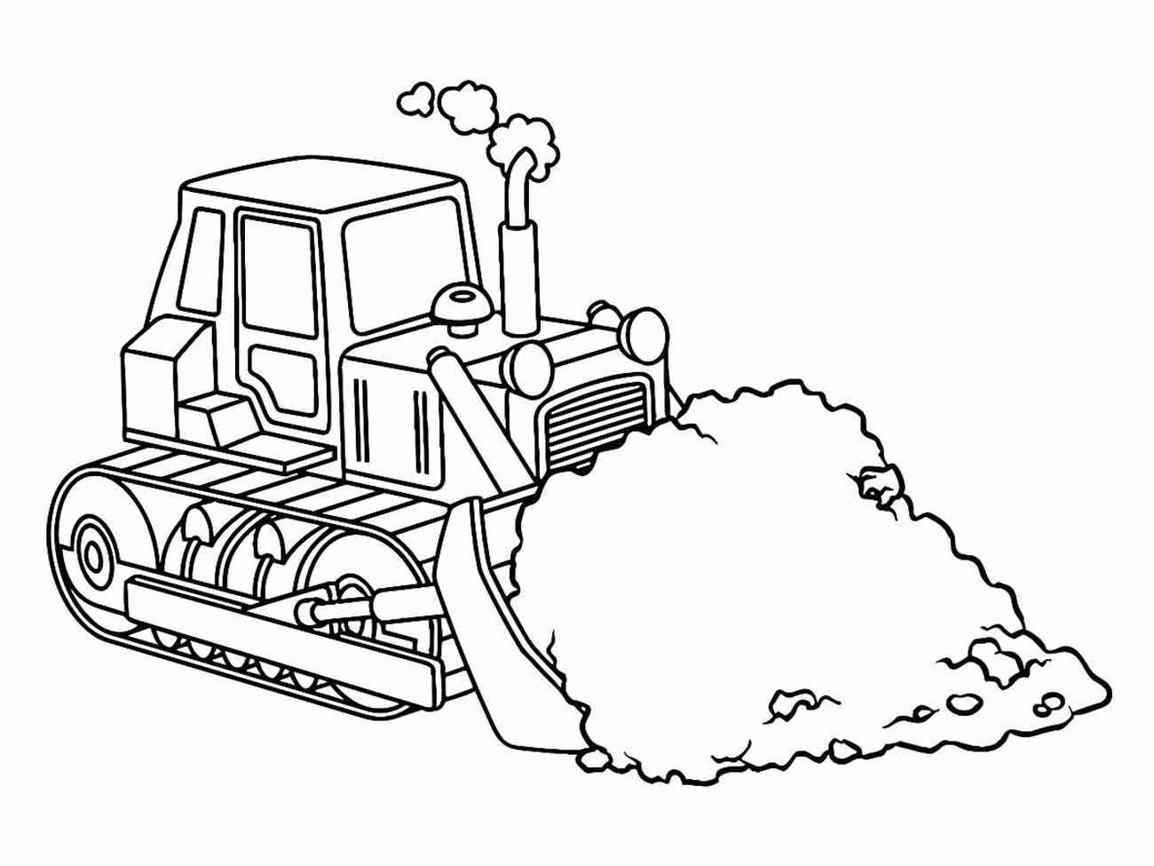 Desenho de Trator Desenho Colorir Imprimir 16