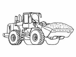 Desenho de Trator Desenho Colorir Imprimir 17