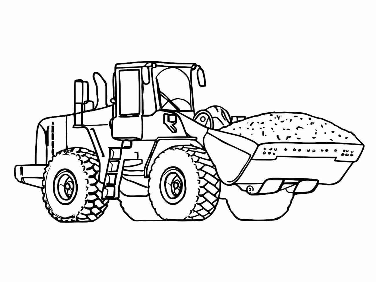 Desenho de Trator Desenho Colorir Imprimir 17