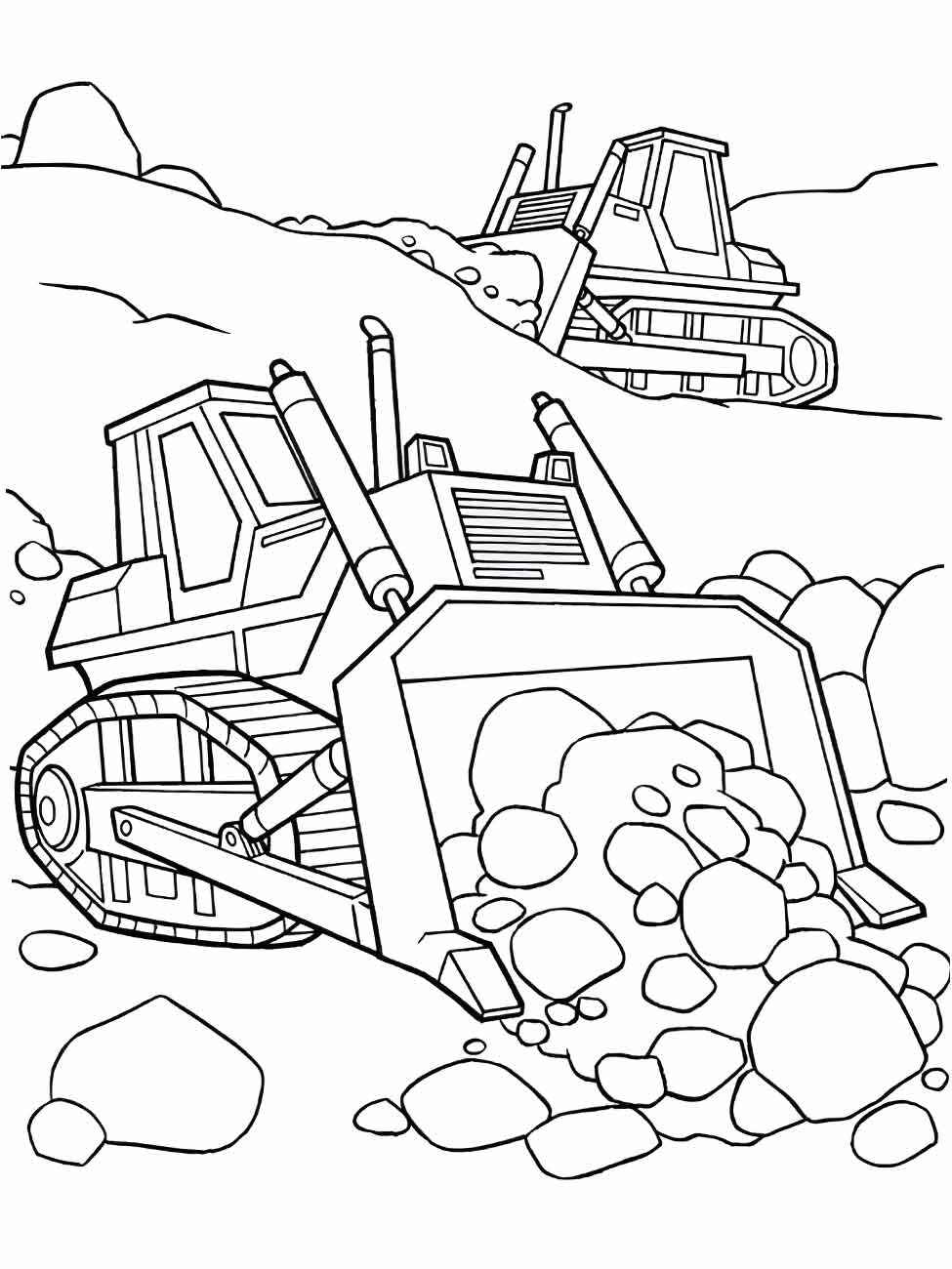 Desenho de Trator Desenho Colorir Imprimir 20