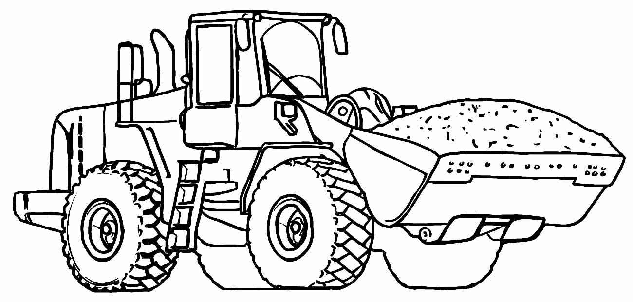 Desenho de Trator Desenho Colorir Imprimir 23