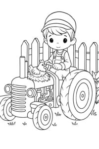 Desenho de Trator Desenho Colorir Imprimir 26