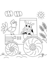 Desenho de Trator Desenho Colorir Imprimir 27