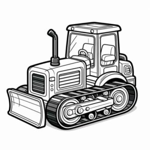 Desenho de Trator Desenho Colorir Imprimir 31