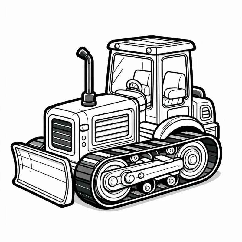 Desenho de Trator Desenho Colorir Imprimir 31