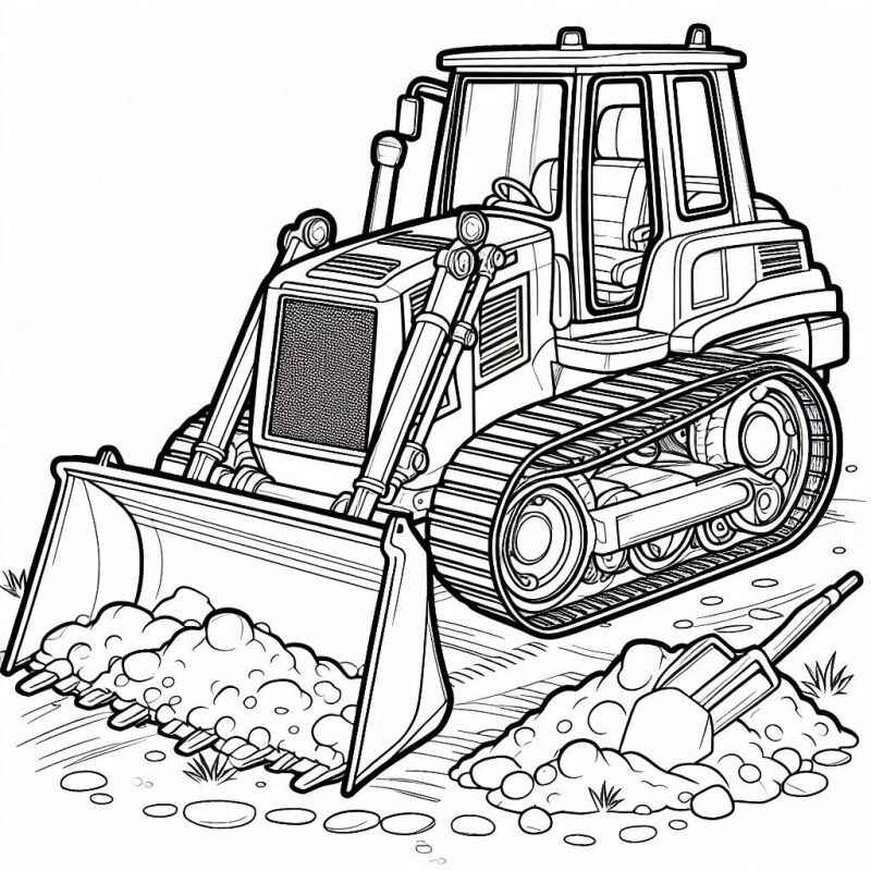 Desenho de Trator Desenho Colorir Imprimir 33