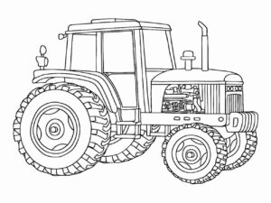 Desenho de Trator Desenho Colorir Imprimir 43