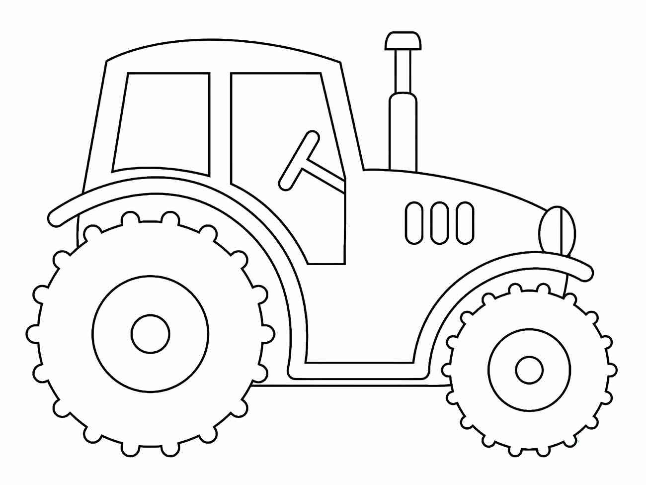 Desenho de Trator Desenho Colorir Imprimir 46