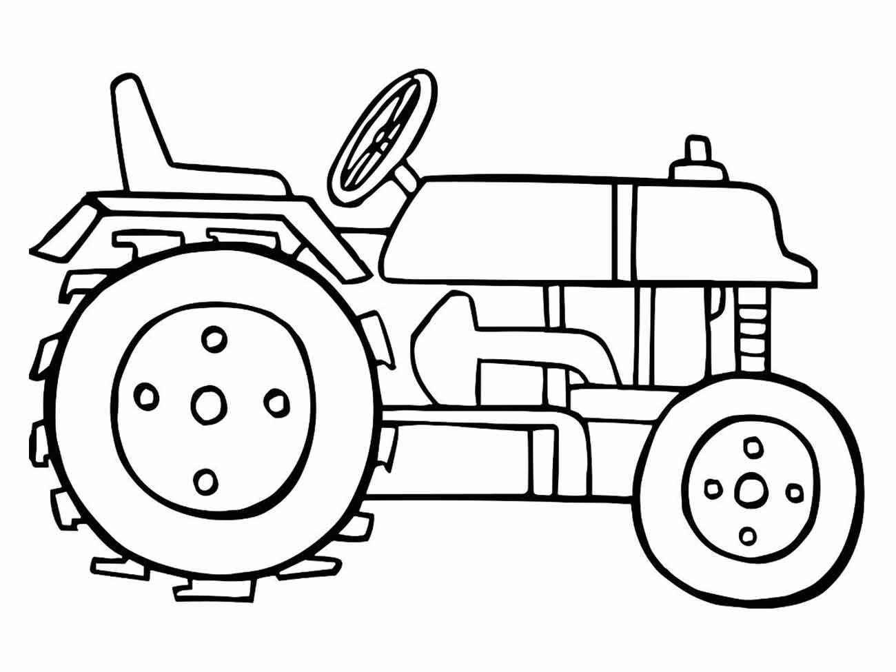 Desenho de Trator Desenho Colorir Imprimir 48