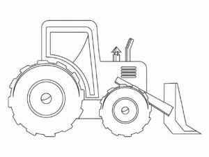 Desenho de Trator Desenho Colorir Imprimir 50