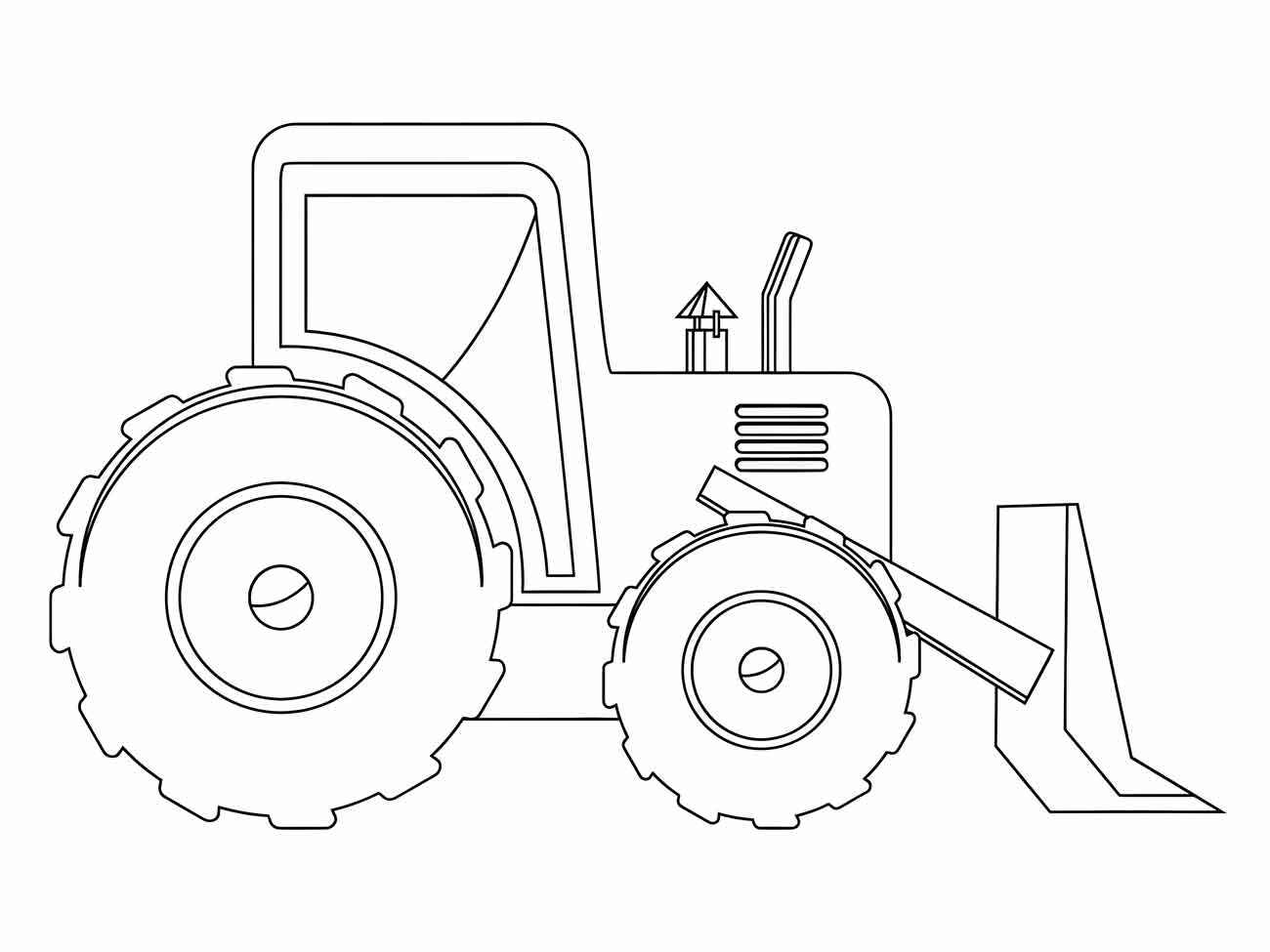 Desenho de Trator Desenho Colorir Imprimir 50