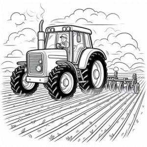 Desenho de Trator Desenho Colorir Imprimir 56