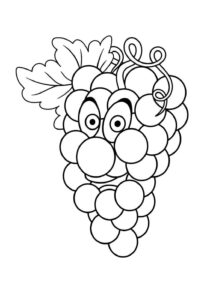 Desenho de Uva Desenho Colorir Imprimir 10