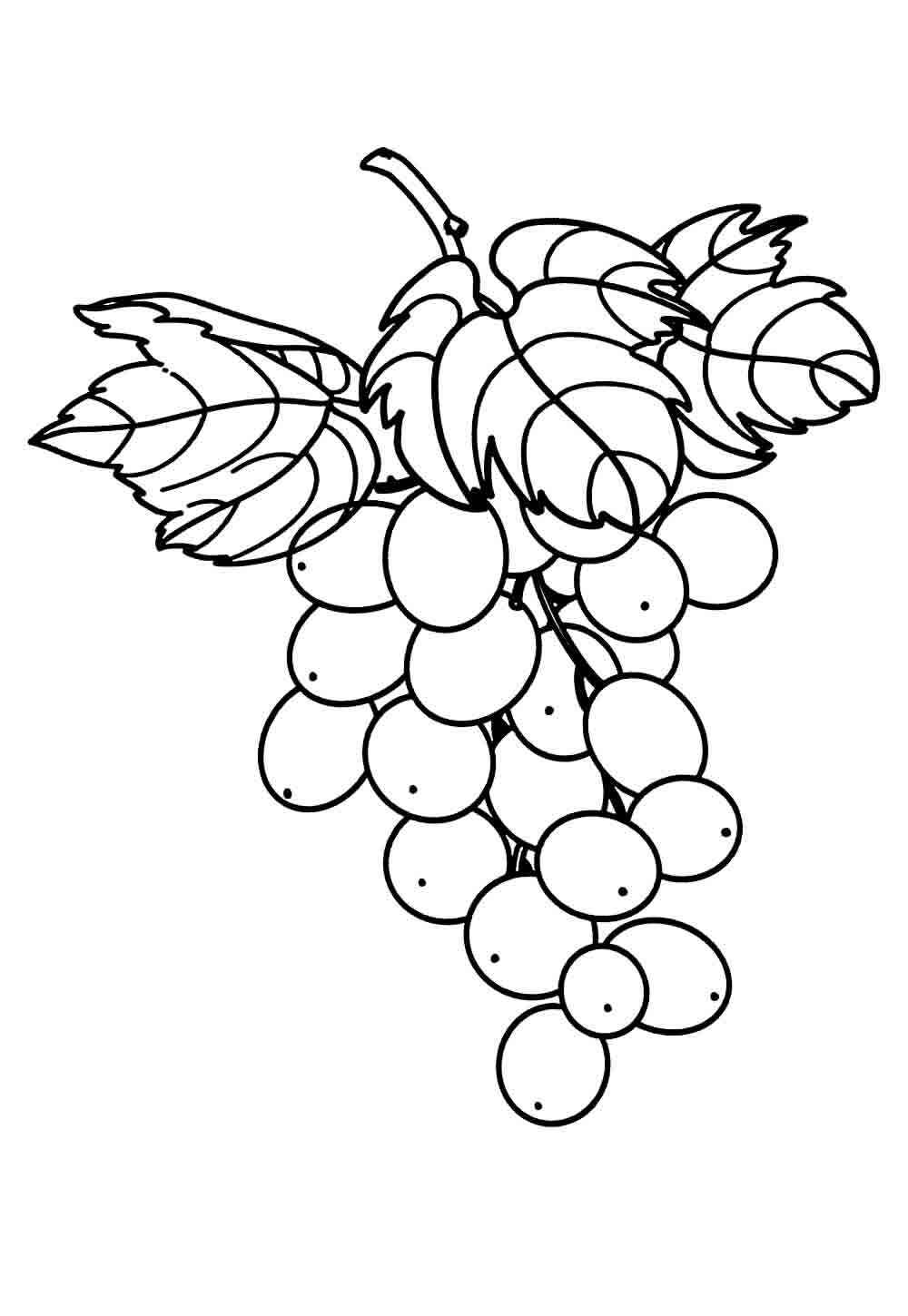 Desenho de Uva Desenho Colorir Imprimir 14