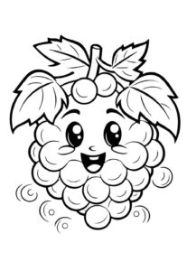 Desenho de Uva Desenho Colorir Imprimir 18