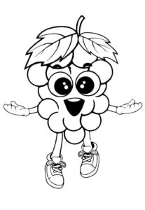 Desenho de Uva Desenho Colorir Imprimir 19