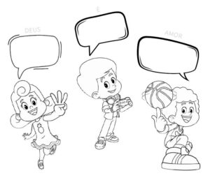Desenho de 3 Palavrinhas Desenho Colorir Imprimir 10