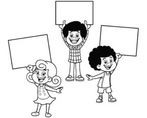 Desenho de 3 Palavrinhas Desenho Colorir Imprimir 12