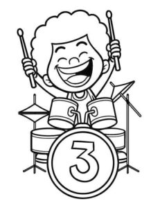 Desenho de 3 Palavrinhas Desenho Colorir Imprimir 13