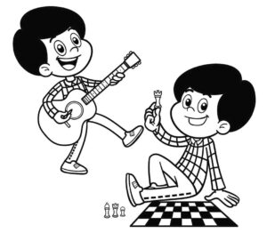 Desenho de 3 Palavrinhas Desenho Colorir Imprimir 17