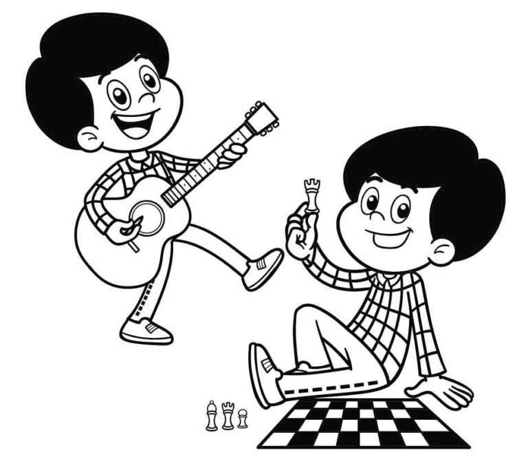 Desenhos de 3 Palavrinhas para Imprimir e Colorir