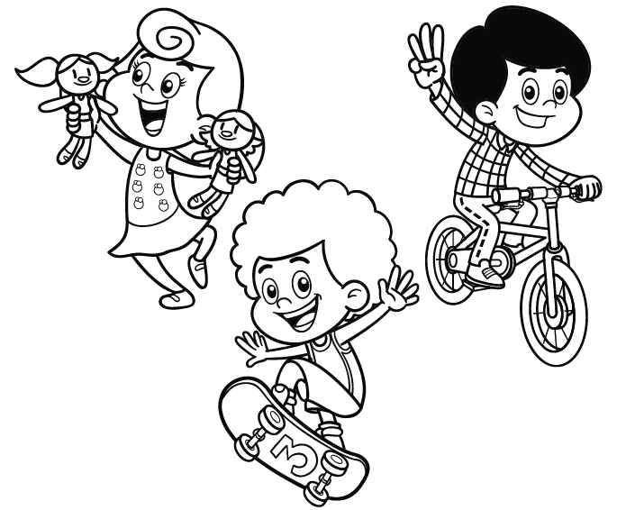 Desenho de 3 Palavrinhas Desenho Colorir Imprimir 21