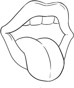 Desenho de Boca Desenho Colorir Imprimir 04