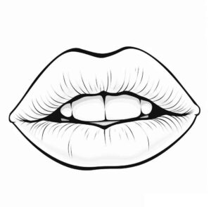 Desenho de Boca Desenho Colorir Imprimir 06