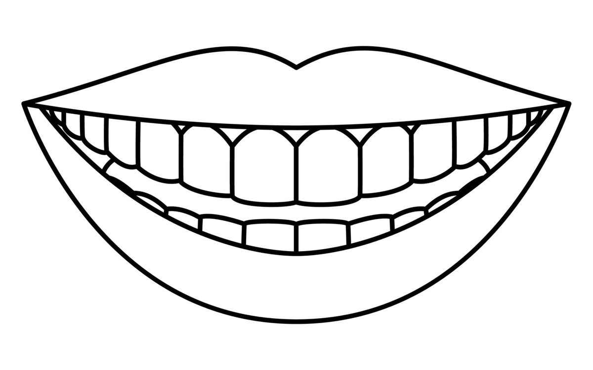 Desenho de Boca Desenho Colorir Imprimir 09