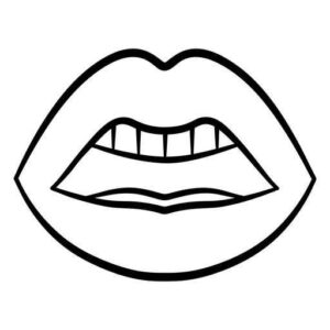 Desenho de Boca Desenho Colorir Imprimir 16