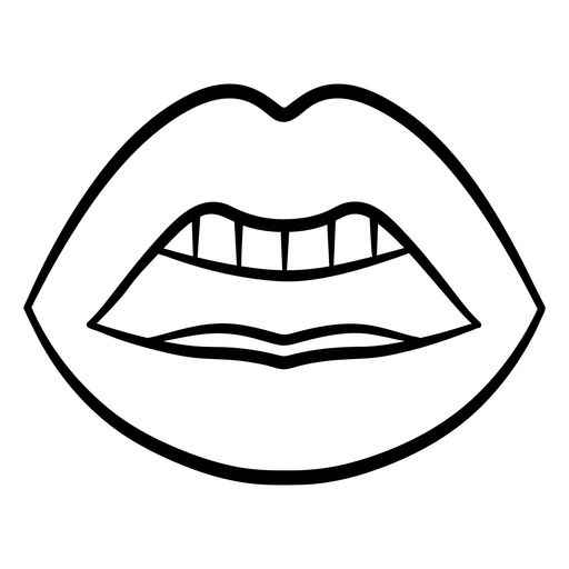Desenho de Boca Desenho Colorir Imprimir 16