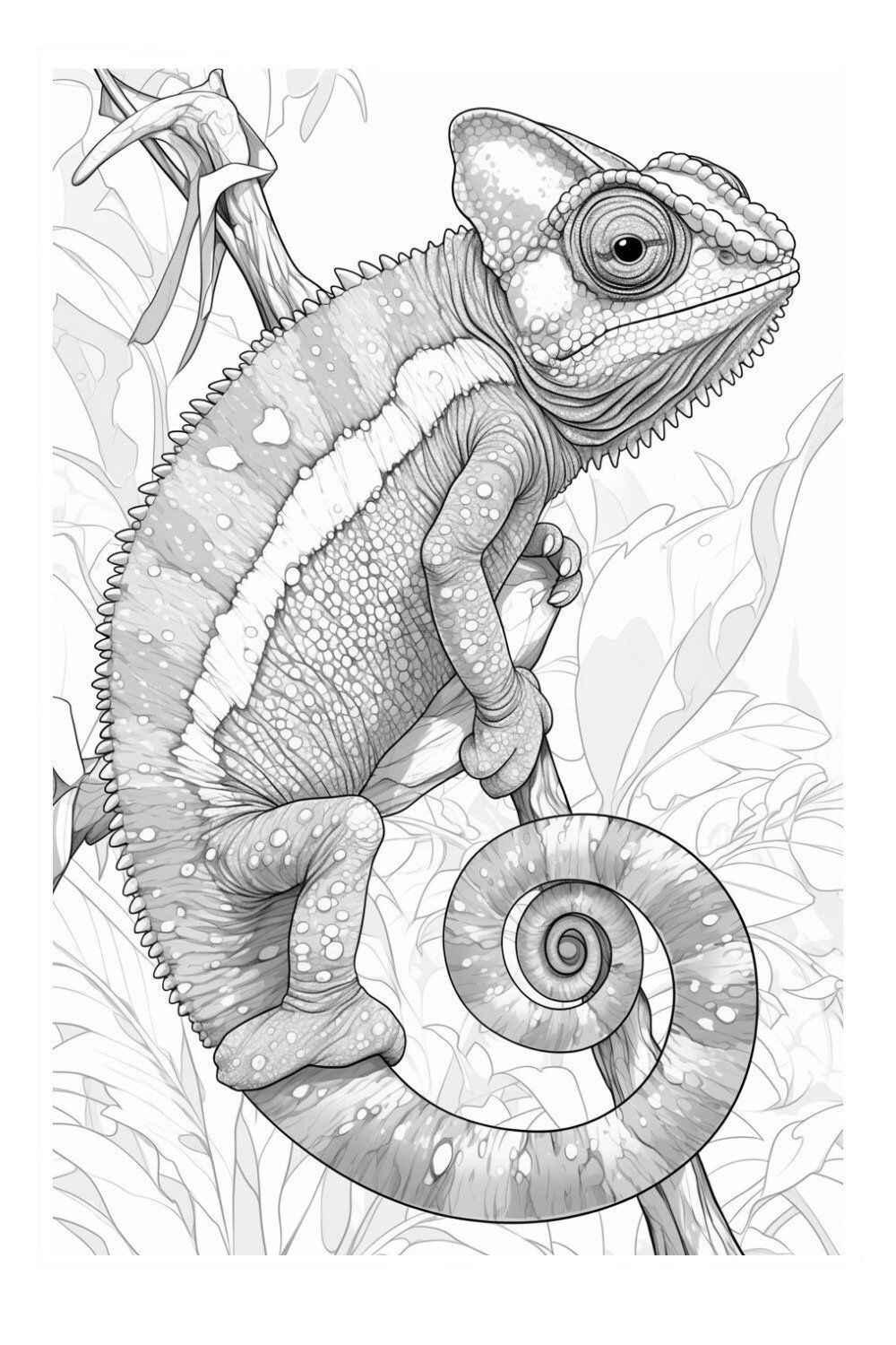 Desenho de Cameleao Desenho Colorir Imprimir 03