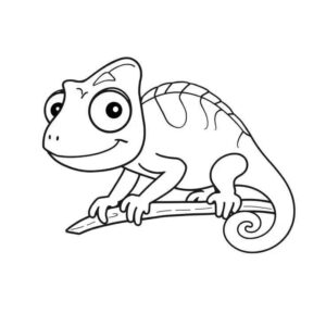 Desenho de Cameleao Desenho Colorir Imprimir 04
