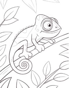 Desenho de Cameleao Desenho Colorir Imprimir 07