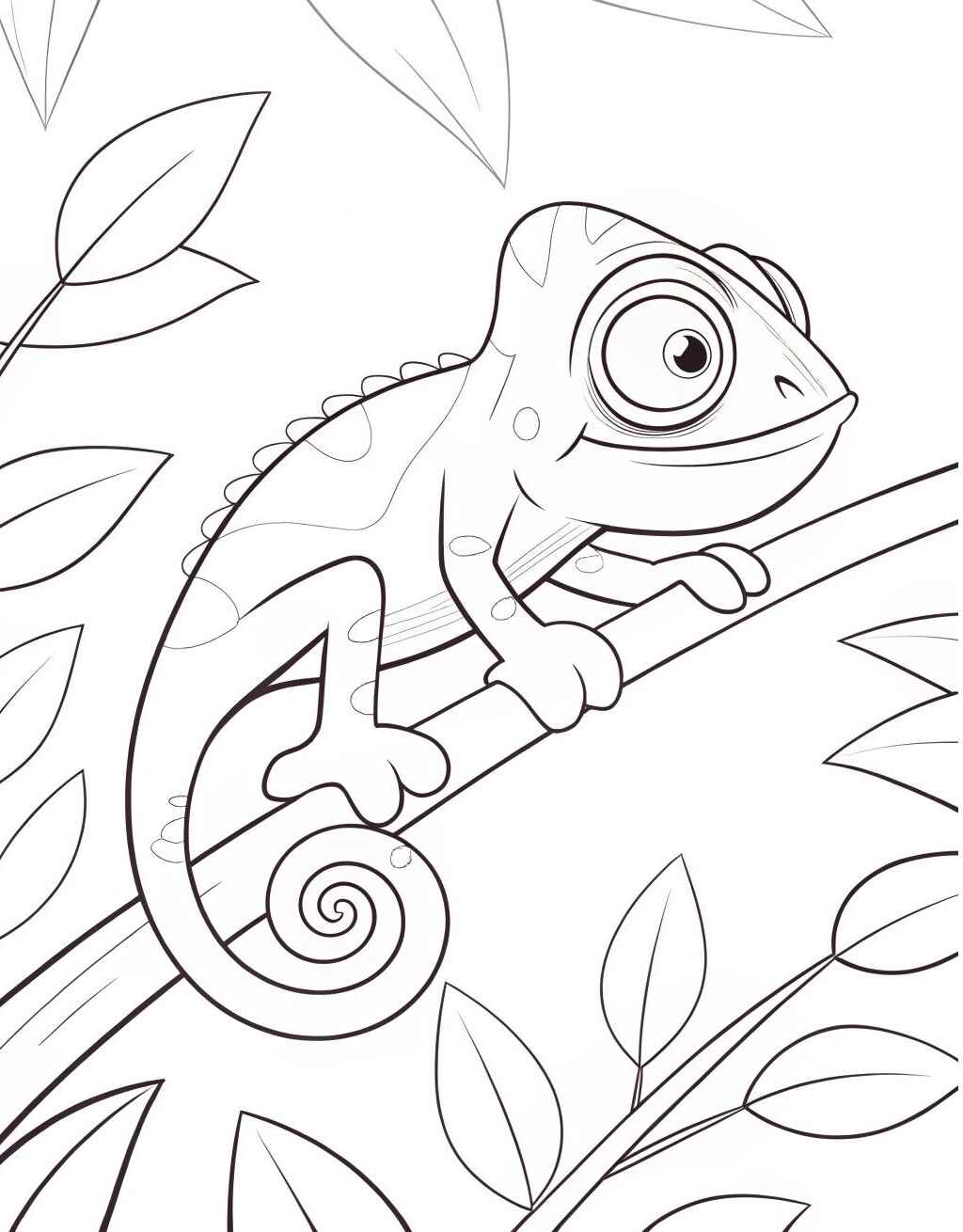 Desenho de Cameleao Desenho Colorir Imprimir 07