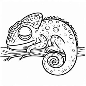 Desenho de Cameleao Desenho Colorir Imprimir 08