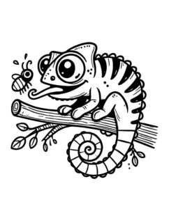 Desenho de Cameleao Desenho Colorir Imprimir 15