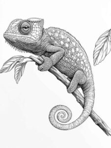 Desenho de Cameleao Desenho Colorir Imprimir 16