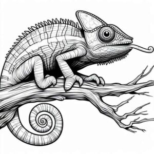 Desenho de Cameleao Desenho Colorir Imprimir 23